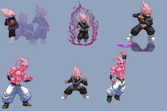 draw nsfw 2d retro 8bit 16bit pixel art character tileset assets 2d sprite sheet