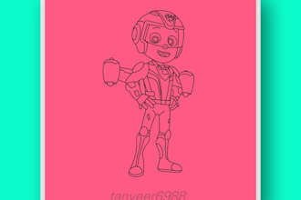 draw and animate vector line art, outline illustration