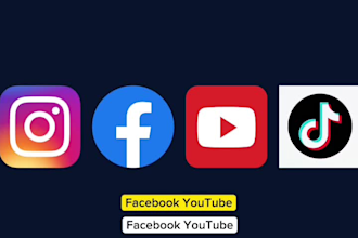 be content creator manage to grow your instagram accounts, youtube and facebook
