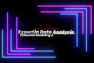 provide data analysis with financial analysts, forecasting, and modeling