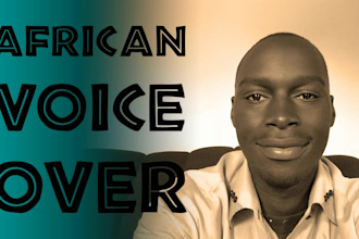 record an authentic african or zimbabwean male voice over