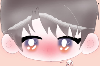 draw cute chibi headshots
