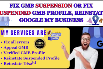 fix suspended google my business profile or fix gmb suspension gbp gmb