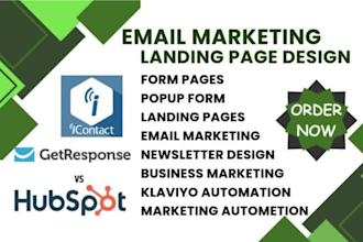 setup email marketing, zoho sites, klaviyo automation and newsletter design