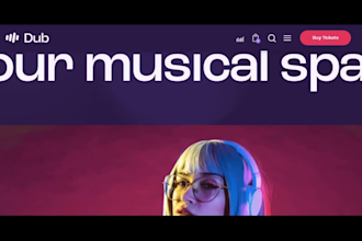 design dj portfolio artist music band bandzoogle  website shopify merch store
