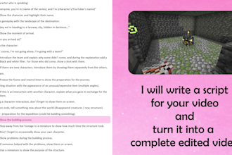 write a video script and can turn it into an edited video