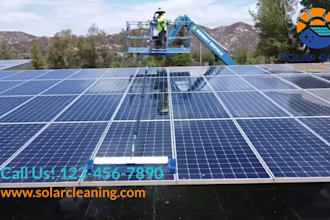 do solar panel cleaning, and maintenance video ads