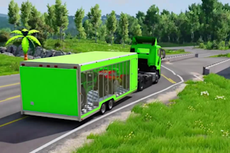 make quadruple trucks transporting beamng drive videos for your channel