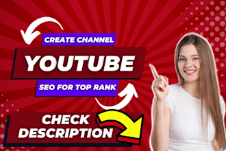 setup youtube channel and video SEO for top ranking