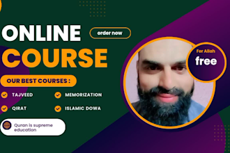 teach quran with tajweed qirat and memorization online