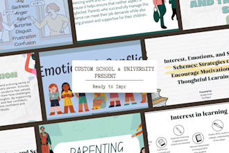 make custom presentation for school and university students