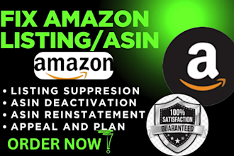 fix amazon listing suppression asin deactivation reinstate amz suspended appeal
