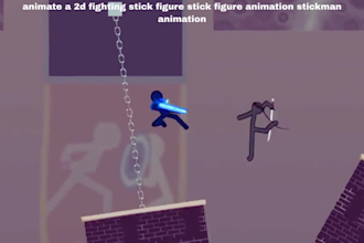 animate a 2d fighting stick figure stick figure animation stickman animation