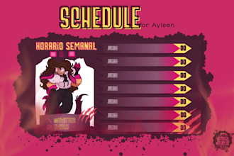 do streamer vtuber custom schedules