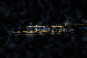 electro glitch logo intro