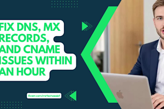 fix dns, mx records, dmarc, and cname issues within an hour