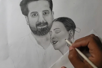 draw realistic pencil sketch video for social media