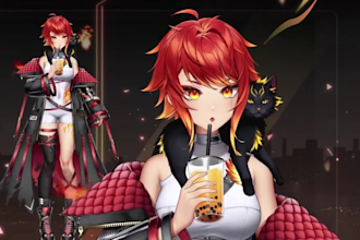 design and rig vtuber commission vtuber rigging anime vtuber model live2d model