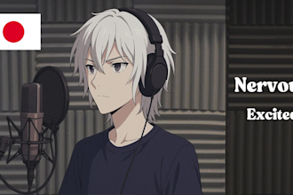 provide professional japanese male voice over or voice acting