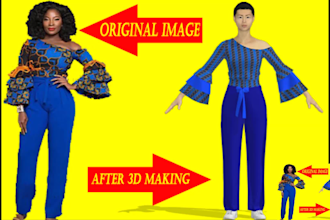 make sewing pattern or 3d design for clothing