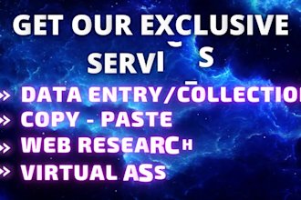 be your professional virtual assistant admin support expert for your business