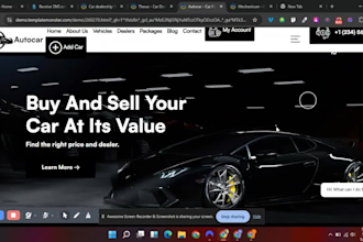 create 24hrs car dealership website car detailing website auto retailing website