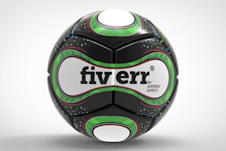 soccer ball 3d rendering