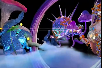 do 3d loop animation 3d music visualization, abstract animation, logo animation