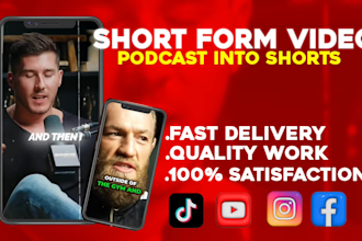 edit your podcasts into short form video clips