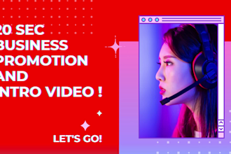 create teaser, trailer, promo intro video for social media business marketing