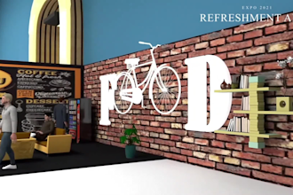 design 3d trade show booth and exhibition booth