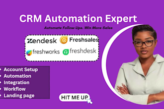 automate your CRM using freshsales, pipedrive or freshdesk