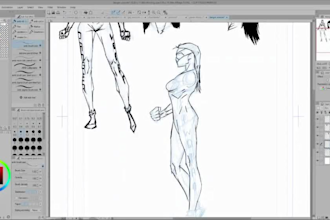 design custom anime, manga, fantasy character sheets with original concept art
