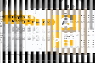 design logo with a complete branding kit, a brand style guide