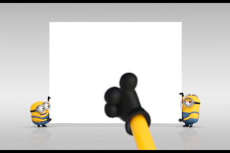 create funny bazooka splash intro with your logo