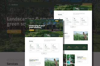 landscaping website, lawn care website, gardening , landscaping website design
