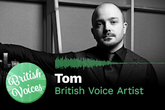 be your professional male british voiceover