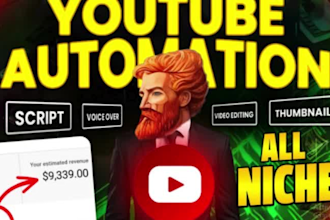 be your pro faceless top 10 video editor and youtube automation channel manager