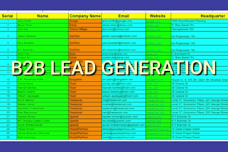 do b2b lead generation for saas companies