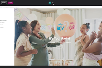 help you create a baby shower website with an online rsvp invitation