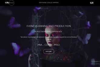 design event ticket website event website on wordpress