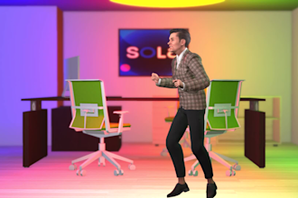 3d realistic character animation, fictional, dance video