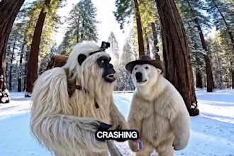 create a viral ai yeti or bigfoot vlog for you