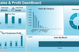 create advance excel graphs, charts, pivot tables, and dashboards