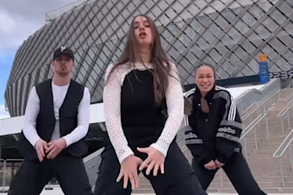 create a viral hip hop and afrobeat group dance video