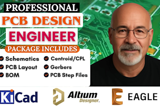 deliver pcb design schematic pcb layout and circuit boards in altium or kicad