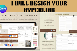 design digital hyperlink bundle planner resume certificate etsy shop etsy seo