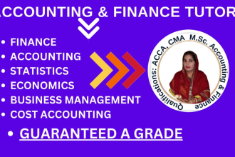 be your finance, accounting, economics and statistics tutor