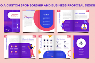 do a custom sponsorship and business proposal design