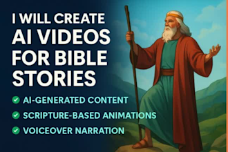 create ai videos for bible stories ai bible content ai scripture videos
